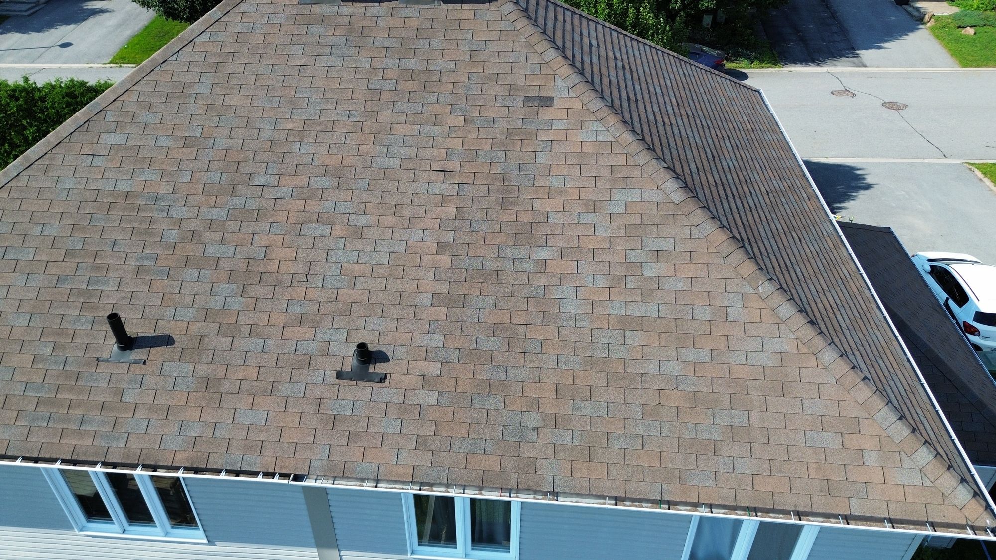 Missing roof shingle found during a Nepean home inspection
